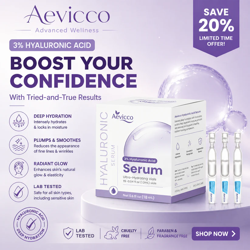 Aevicco® - 3% Hyaluronic Acid Ultra Hydrating Serum