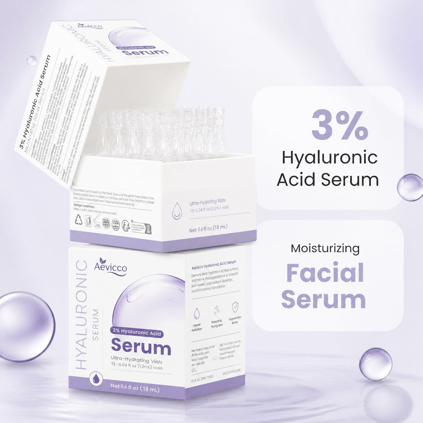 Aevicco® - 3% Hyaluronic Acid Ultra Hydrating Serum