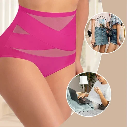 ✨LAST DAY BUY 1 GET 1 FREE✨Plus-Size High-Waist Cross Tummy Control Panties