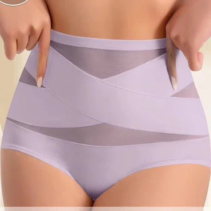 ✨LAST DAY BUY 1 GET 1 FREE✨Plus-Size High-Waist Cross Tummy Control Panties