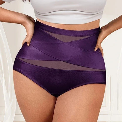 ✨LAST DAY BUY 1 GET 1 FREE✨Plus-Size High-Waist Cross Tummy Control Panties